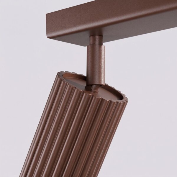 Deckenspot schwenkbar drehbar Aluminium Braun GU10 30cm