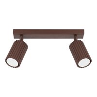 Deckenspot schwenkbar drehbar Aluminium Braun GU10 30cm