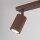 Deckenspot schwenkbar drehbar Aluminium Braun GU10 30cm