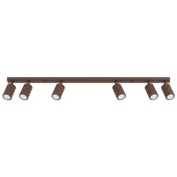 Deckenspot schwenkbar Aluminium Braun GU10 L:117cm