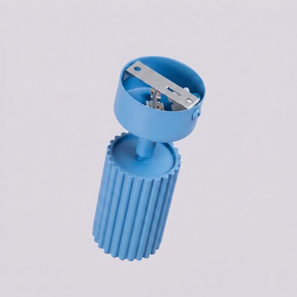 Deckenspot schwenkbar Aluminium Hellblau GU10 B:6,5cm