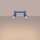 Deckenspot schwenkbar Aluminium Hellblau GU10 L:30cm