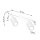 Deckenspot schwenkbar Aluminium Hellblau GU10 L:30cm