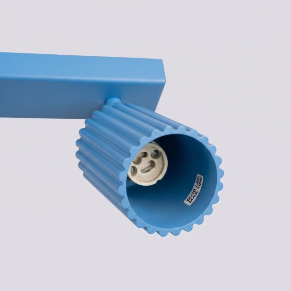 Deckenspot schwenkbar Aluminium Hellblau GU10 L:45cm
