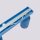 Deckenspot schwenkbar Aluminium Hellblau GU10 L:45cm