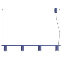 H&auml;ngelampe verstellbar Aluminium Ultramarin GU10 122cm