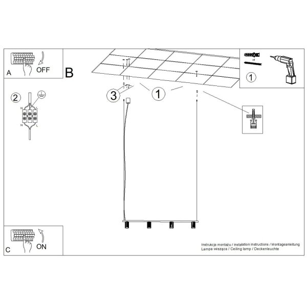 Hängelampe verstellbar Aluminium Burgund GU10 L:122cm