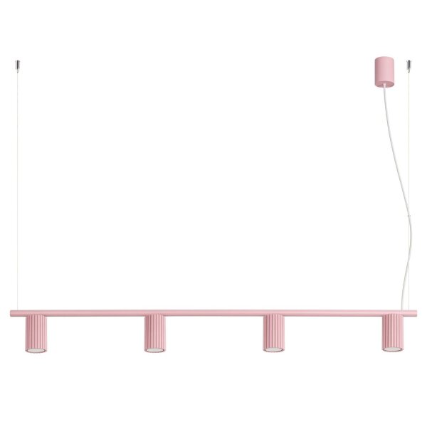 Hängelampe höhenverstellbar Aluminium Rosa GU10 L:122cm