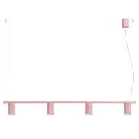 H&auml;ngelampe h&ouml;henverstellbar Aluminium Rosa GU10...