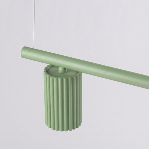 Hängelampe höhenverstellbar Aluminium Salbei GU10 122cm