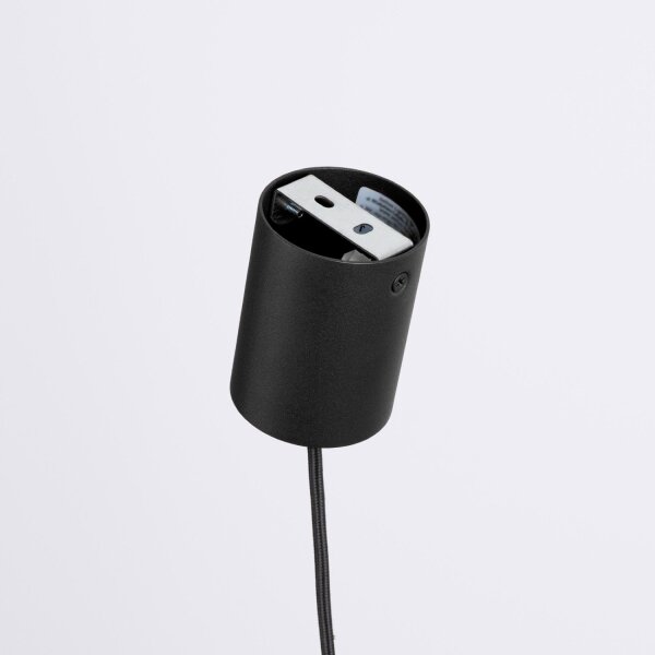 Pendelleuchte Holz Schwarz Natur GU10 Ø10 cm rund