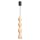 Hängelampe Holz Schwarz Natur GU10 Ø10 cm Skandinavisch