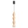Hängelampe Holz Schwarz Skandinavisch GU10 Ø8cm rund