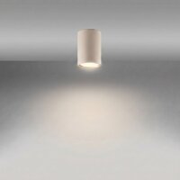 Deckenleuchte Stahl Taupe Modern GU10 H:10 cm rund