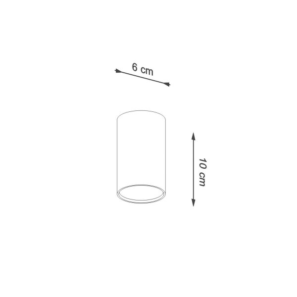 Deckenleuchte Stahl Ultramarin Modern GU10 B:6 cm rund