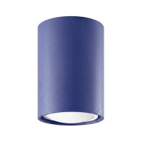 Deckenleuchte Stahl Ultramarin Modern GU10 B:6 cm rund