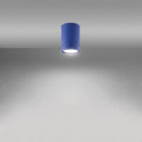 Deckenleuchte Stahl Ultramarin Modern GU10 B:6 cm rund