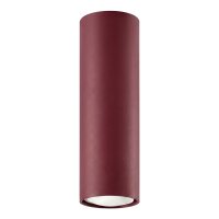Deckenlampe Stahl Burgund Modern GU10 H:20 cm rund