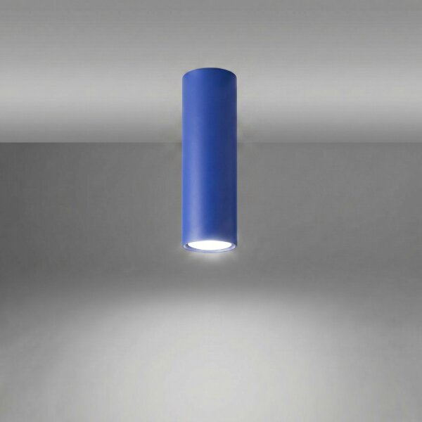 Deckenleuchte Modern Stahl Ultramarin GU10 B:6cm rund