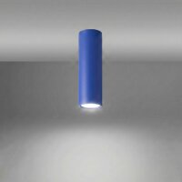 Deckenleuchte Modern Stahl Ultramarin GU10 B:6cm rund