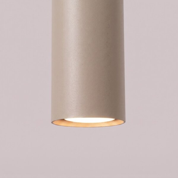 Pendelleuchte Stahl Taupe Modern 3-flammig GU10 L:45 cm