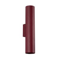 Wandlampe Up Down indirekt Stahl Burgund GU10 T:8cm