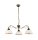 H&auml;ngeleuchte Shabby Braun DELMARE Esstisch Lampe