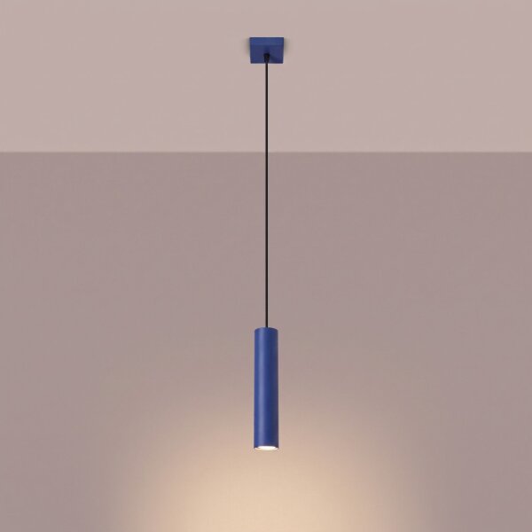 Pendelleuchte Stahl Ultramarin Modern GU10 L:8 cm