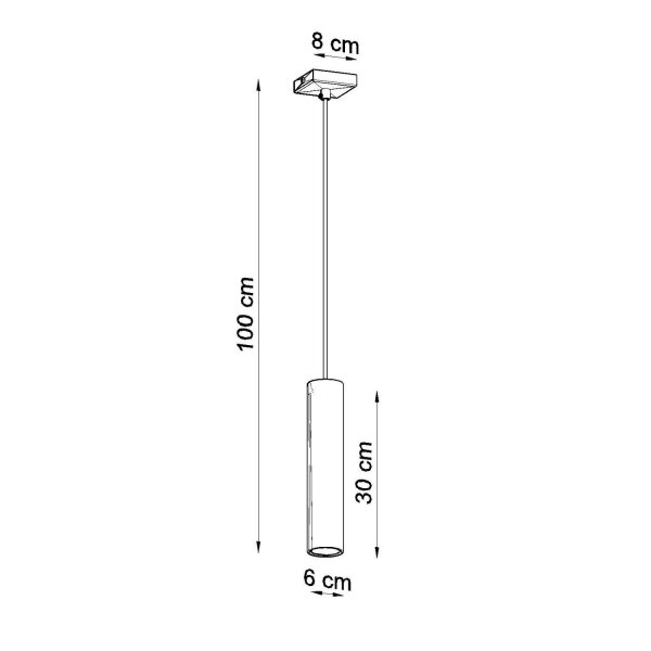 Pendelleuchte Stahl Ultramarin Modern GU10 L:8 cm
