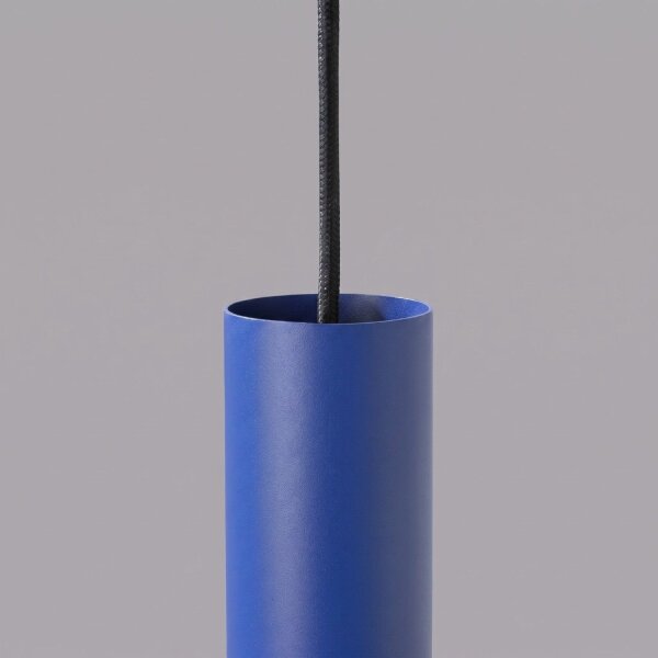 Hängelampe Stahl Ultramarin 3-flammig GU10 L:45 cm