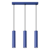 Hängelampe Stahl Ultramarin 3-flammig GU10 L:45 cm