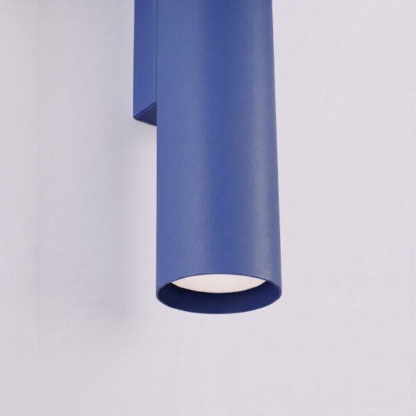 Wandlampe Up Down Stahl Ultramarin 2-flammig GU10 T:8cm