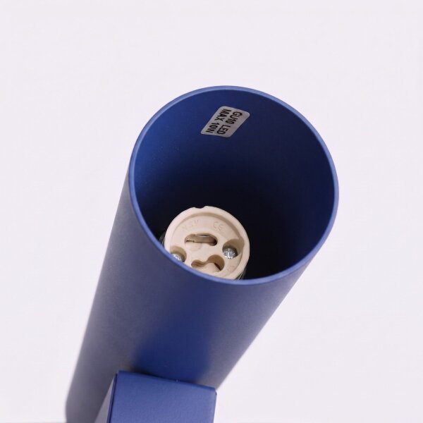 Wandlampe Up Down Stahl Ultramarin 2-flammig GU10 T:8cm