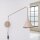 Wandlampe Stahl Taupe Schalter Stecker E14 H:30 cm