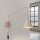 Wandlampe Stahl Taupe Schalter Stecker E14 H:30 cm