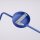 Wandlampe Stahl Ultramarin Schalter Stecker E14 T:61cm