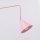Wandleuchte Stahl Rosa Schalter Stecker E14 H:30cm