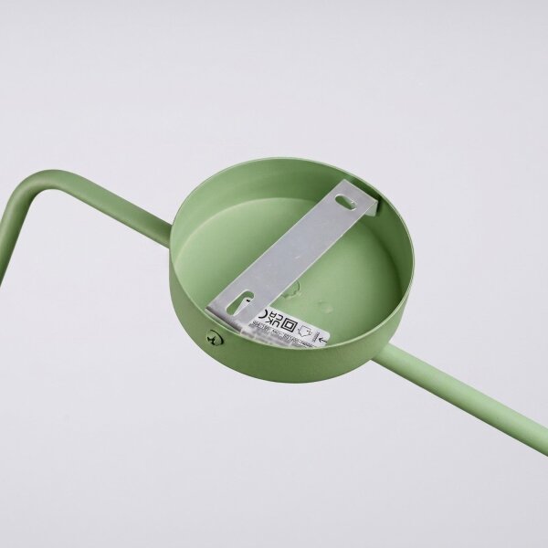 Wandlampe Stahl Salbei Schalter Stecker E14 B:14cm
