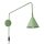 Wandlampe Stahl Salbei Schalter Stecker E14 B:14cm