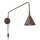 Wandlampe Stahl Braun Schalter Stecker E14 B:14 cm