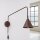 Wandlampe Stahl Braun Schalter Stecker E14 B:14 cm