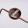 Wandlampe Stahl Braun Schalter Stecker E14 B:14 cm