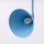 Wandlampe Stahl Hellblau Schalter Stecker E14 T:61cm