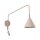 Wandlampe Stahl Taupe Schalter E14 B:14cm wohnlich