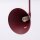 Wandleuchte mit Schalter Stahl Burgund E14 T:61 cm