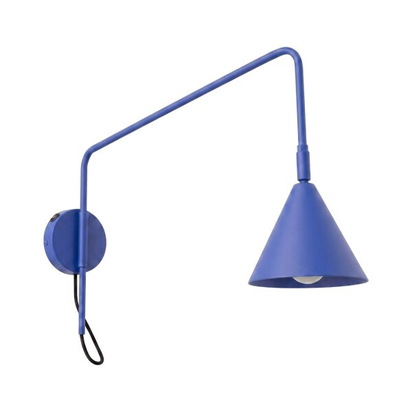 Wandlampe mit Schalter Stahl Ultramarin E14 H:30cm