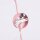 Wandlampe Stahl Rosa Schalter E14 B:14 cm wohnlich