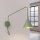 Wandleuchte mit Schalter Stahl Salbei E14 T:61 cm