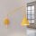 Wandlampe Stahl Gelb Schalter E14 H:30 cm wohnlich