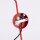 Wandleuchte Stahl Rot Schalter E14 B:14cm wohnlich
